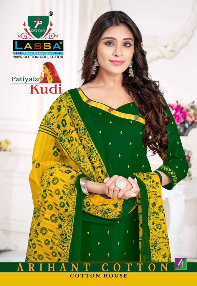 ARIHANT LASSA PATIYALA KUDI New Designer Fancy Casual Wear Dress Material Collection